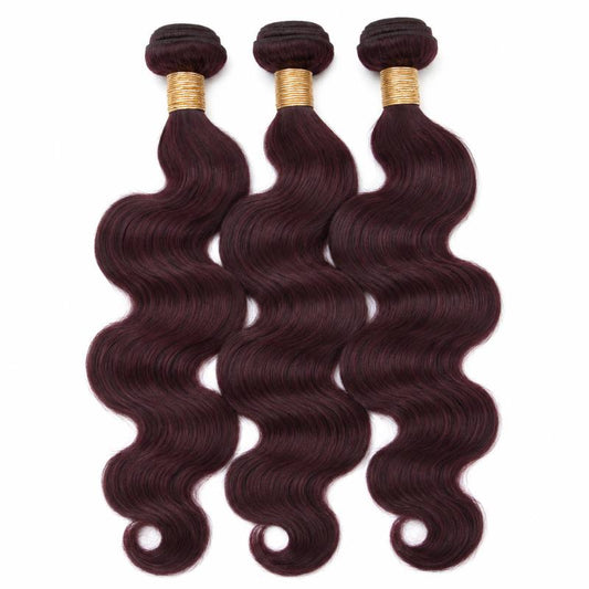 Burgundy Body Wave Human Hair Bundle Deal